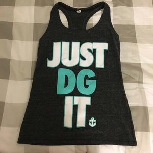 “Just DG It” racerback tank size small